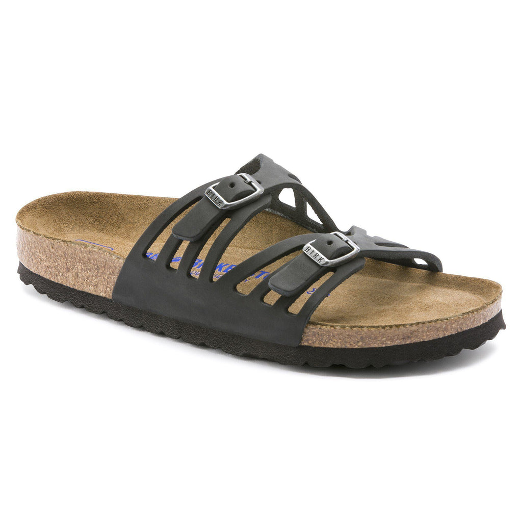 Granada Soft Footbed Oiled Leather Black