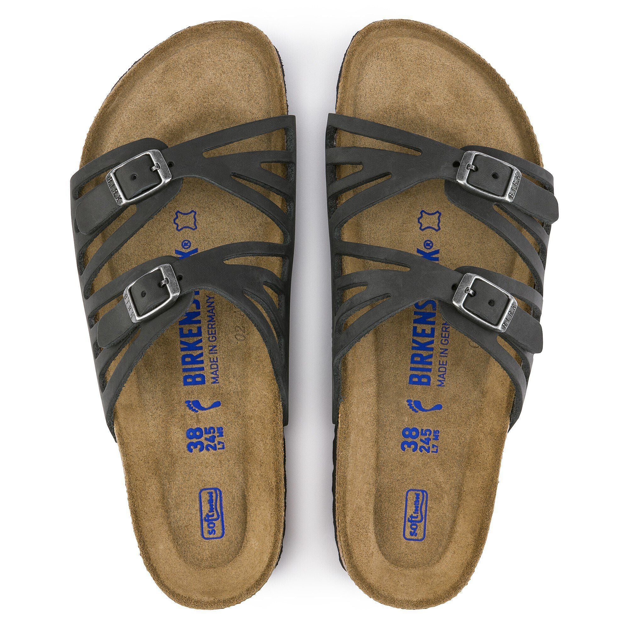 Granada Soft Footbed Oiled Leather Black